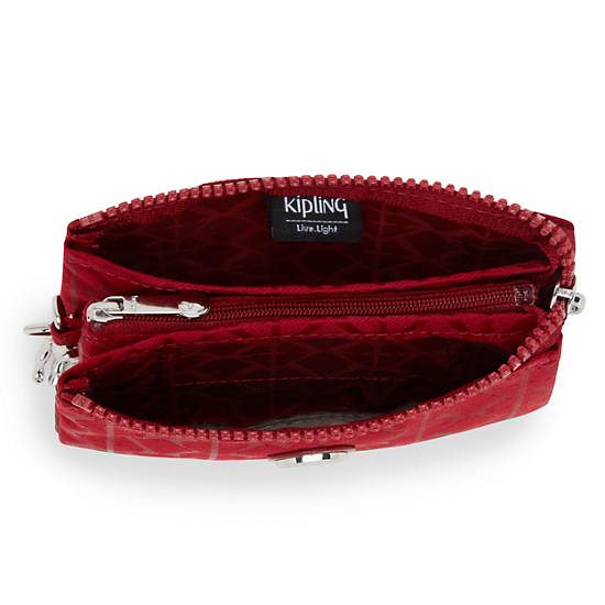 Kipling Creativity Small Classic Pouch Bags Signature Red | CA 2107VR